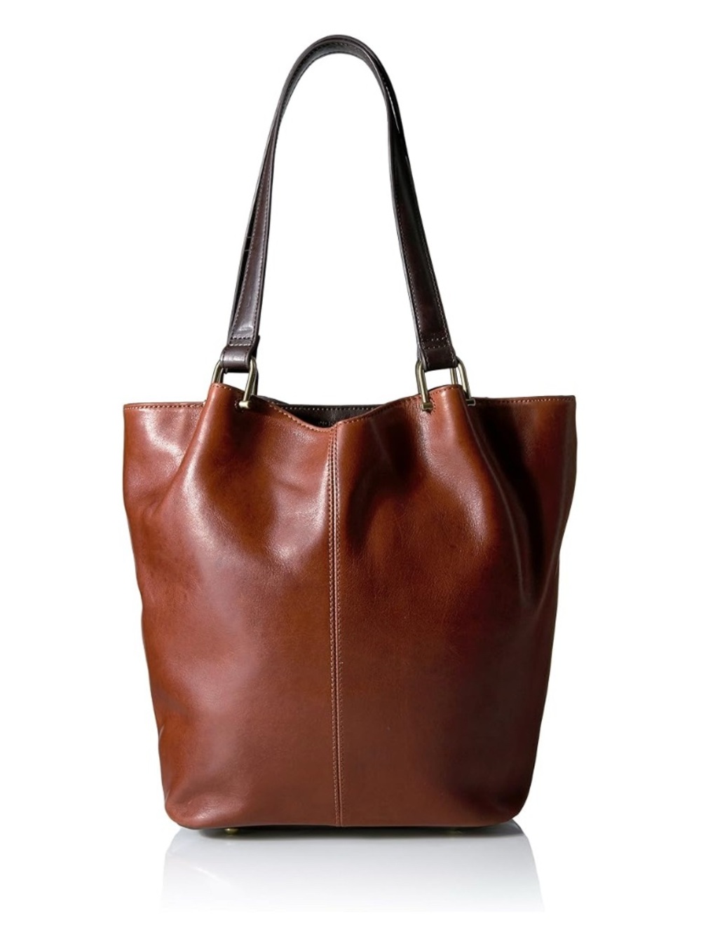 Tignanello Classic Equestrian Tote Genuine Leather Slouchy Bag